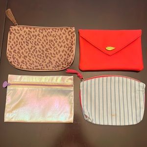 Set of 4 Ipsy Makeup Bags